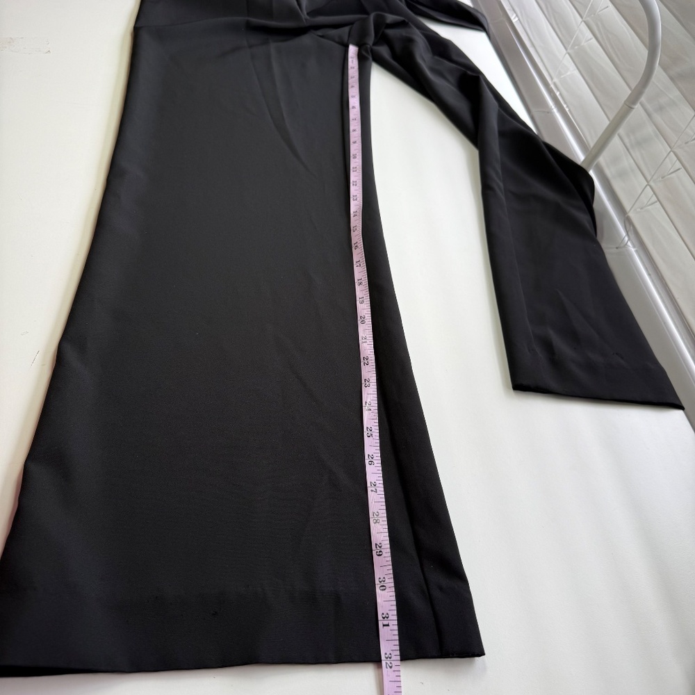 Nicole Miller Womens Collection Black Wrap Front Short Sleeve Jumpsuit 4 - Picture 14 of 14